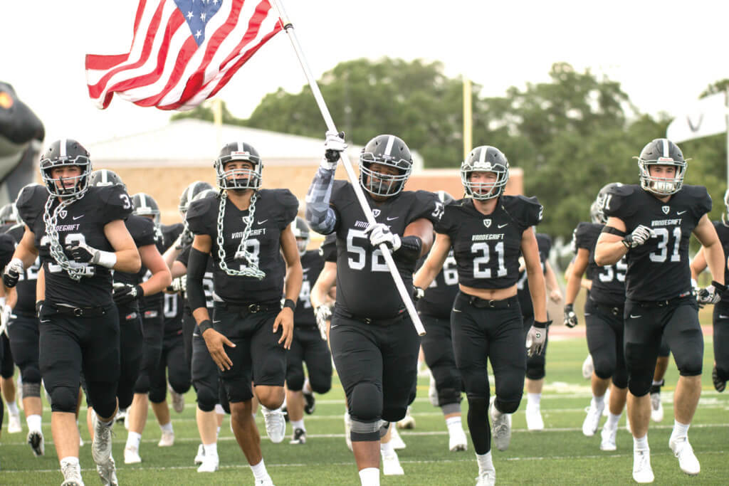 The Vandegrift Vipers take the field for the first time in the 2016 season to host the Permian Panthers at Monroe Stadium in Austin, Texas, on August 26, 2016