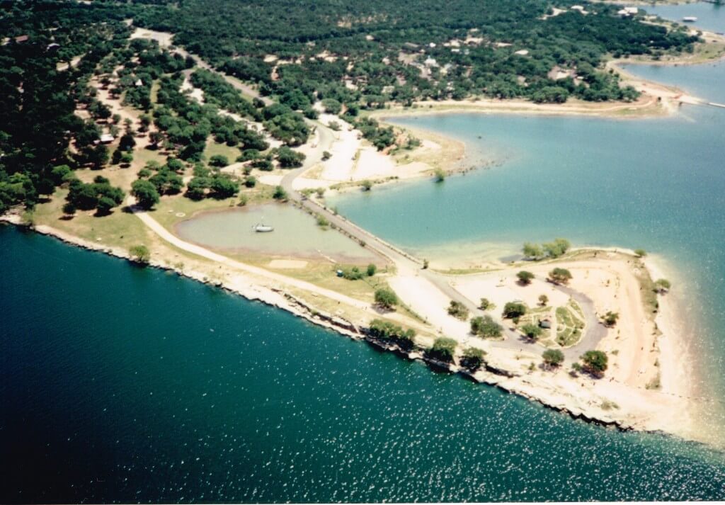 Aerial photo of Windy Point Park. 