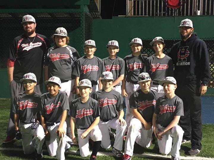 Brodie Copeland is third from the left on the bottom row in this Hill Country Baseball team photo. Local teammates include players from Steiner Ranch.