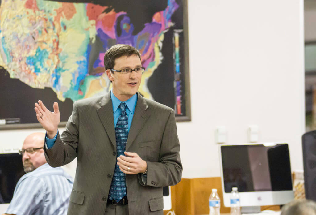 Bret Champion expects Leander ISD to get a lot of applicants for the superintendent job he is leaving. “This job will certainly drive a lot qualified folks to apply,” he said. “This is a great place to live and to work, it’s working for a great board and terrific community and staff that is so student-focused.”  Photo taken by Scott W. Coleman on December 2013.