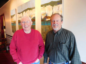 2222 CONA President Peter Torgrimson (left) and River Place representative Randy Lawson have worked together on numerous development and transportation issues along the 2222 corridor.