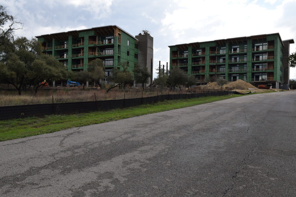 Waterfall on Lake Travis, owned by Kelly Gray of MRG15 HiLine, Ltd., will be ready for residents this fall. Construction began in May and is expected to be complete in August.
