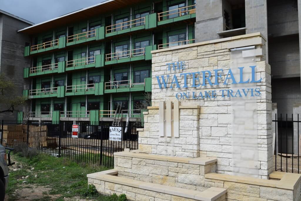Waterfall on Lake Travis, a new 5-story luxury development, will offer 36 condominium homes, each with a lake view.