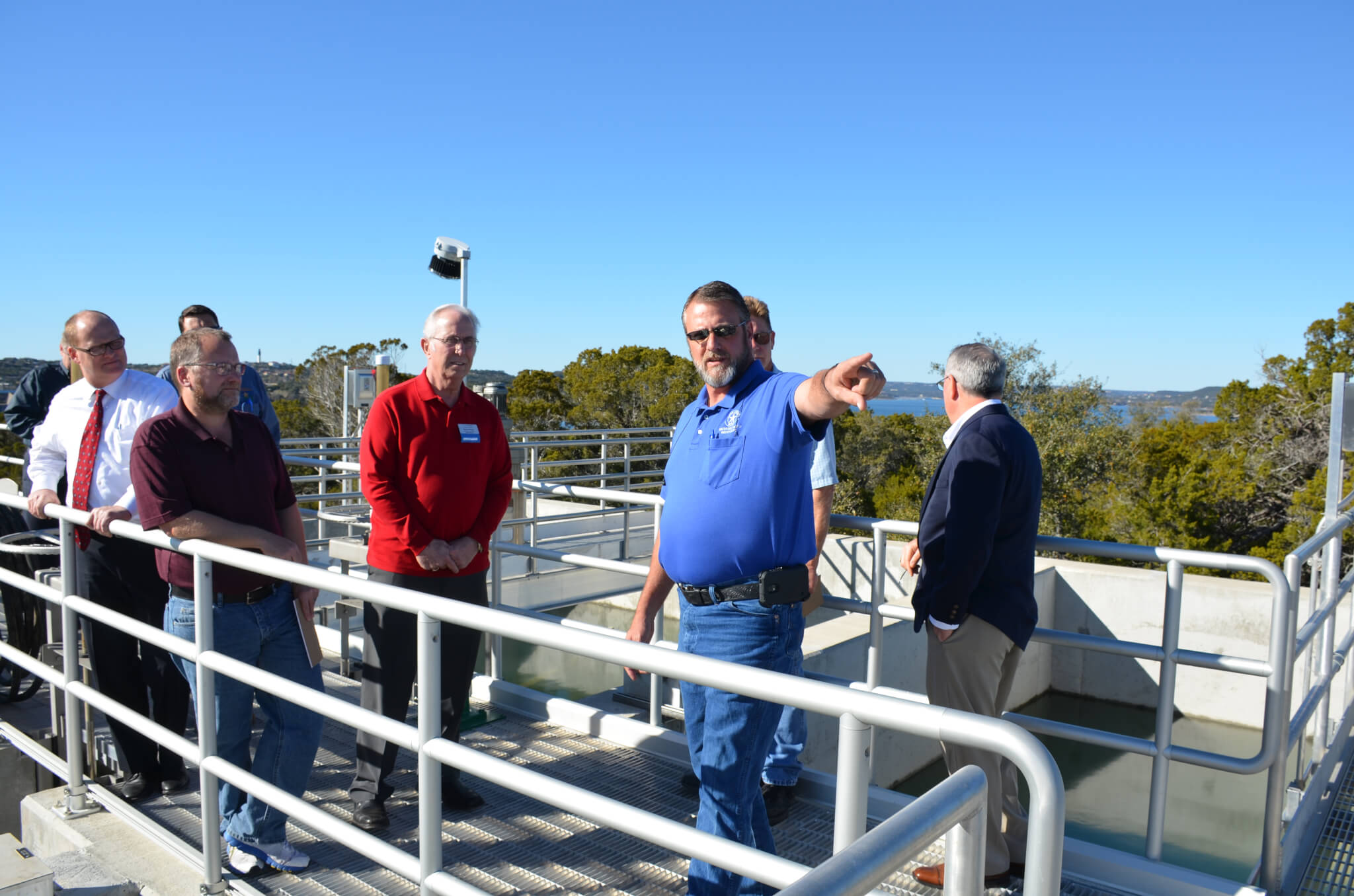 Tours were given at the new Mansfield Water Treatment Plant on Jan. 28 with views of Lake Travis, Mansfield Dam, Steiner Ranch and more. Water is taken from Lake Travis and treated at the plant and shared with WCID 17 customers, including Steiner Ranch. WCID serves approximately 37,500 people. Photo by Lynette Haaland