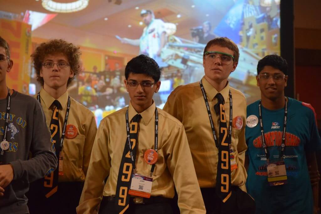 Various members of QuadX during competition.