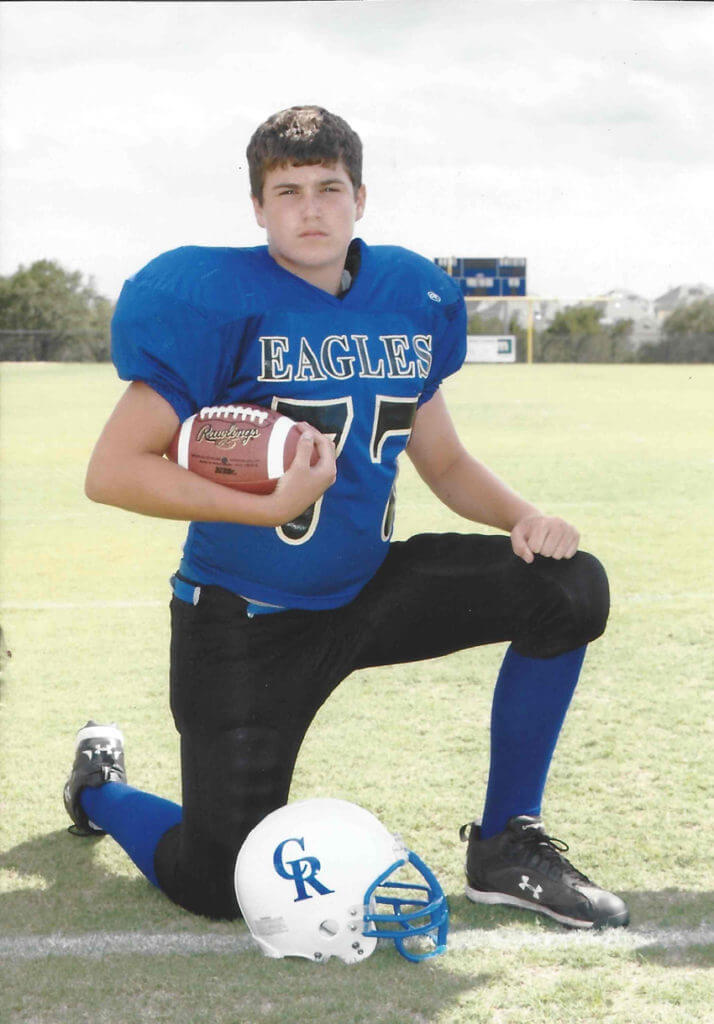 In 2006-2007, Spencer Drango was named 8th grade Athlete of the Year at Canyon Ridge Middle School. It was his second year to play football.