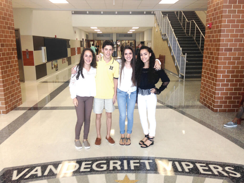 Originally from Dubai, quadruplets (L to R) Talal, Dana, Alma and Fotoun Hakim moved to Steiner Ranch this summer specifically to attend Vandegrift where they are juniors.