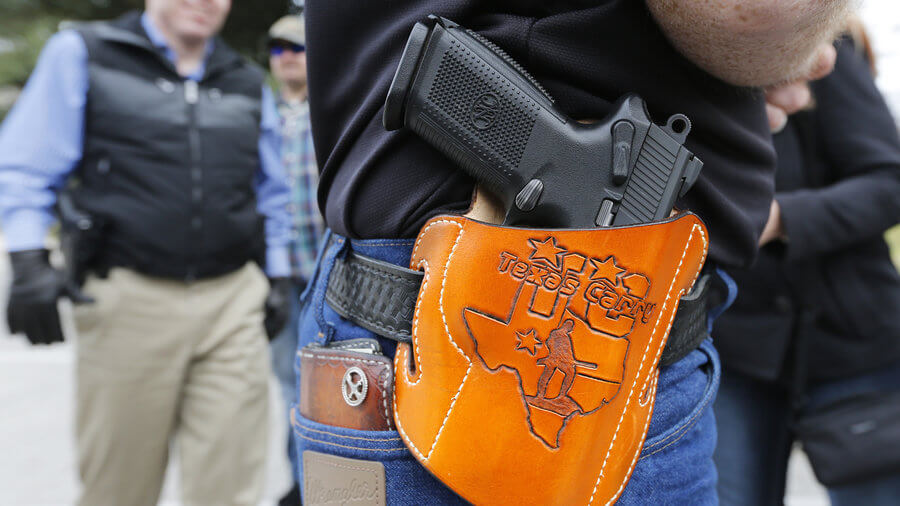 On Jan. 1, Texas became the 25th state to allow the open carry of handguns but many local churches, communities and businesses do not allow for handguns to be showing. Courtesy photo