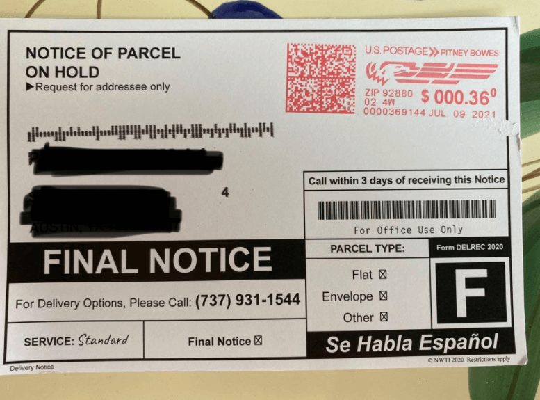 Attempted Scam via Mail : r/sandiego